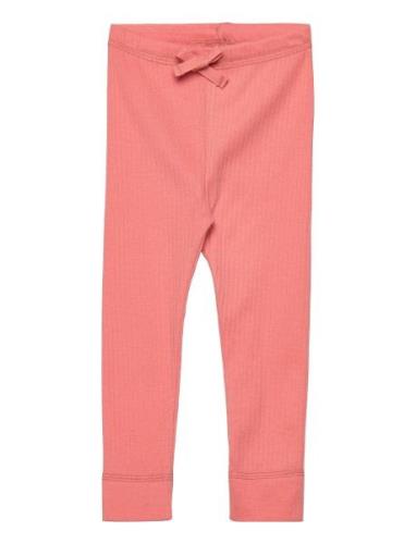 Rib Jersey Leggings W. String Pink Copenhagen Colors