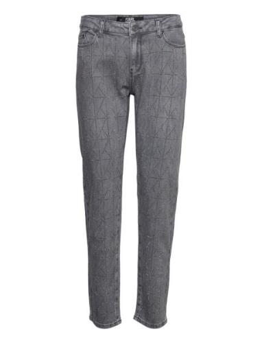 K/Sparkle Denim Pants Grey Karl Lagerfeld