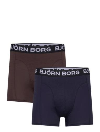 Bamboo Cotton Blend Boxer 2P Navy Björn Borg