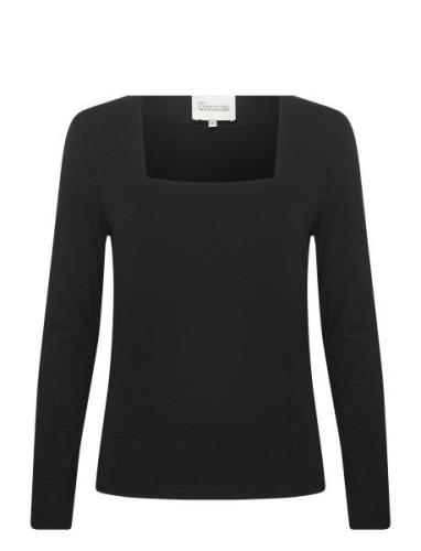 Viggamw Square Neck Blouse Black My Essential Wardrobe