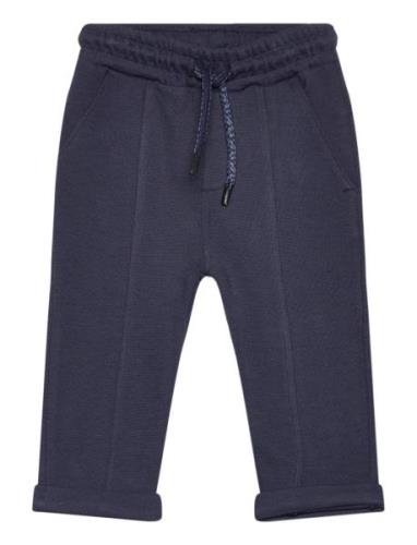 Cotton Jogger-Style Trousers Navy Mango