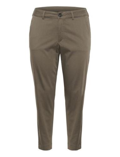 Kcleana Chino 7/8 Pants Brown Kaffe Curve