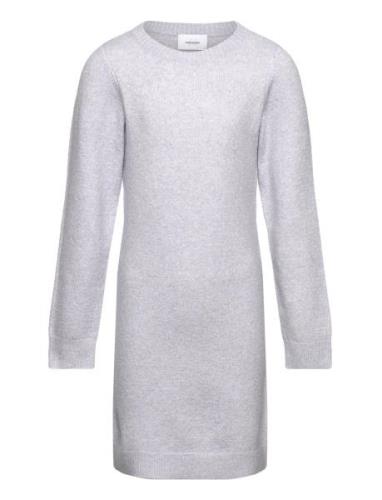 Vmdoffy Ls O-Neck Dress Ga Girl Noos Grey Vero Moda Girl