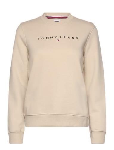 Tjw Reg Linear Crew Ext Cream Tommy Jeans