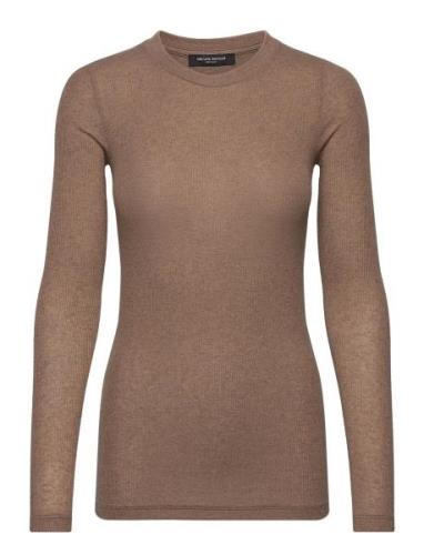 Angelabb Ls T-Shirt Brown Bruuns Bazaar