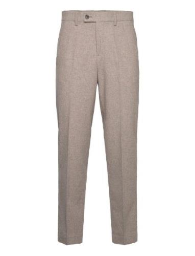 Flannel Wool Blend Formal Pant Beige Lindbergh