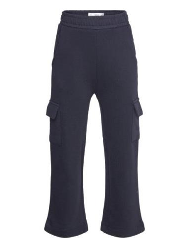 Cotton Cargo Trousers Navy Mango