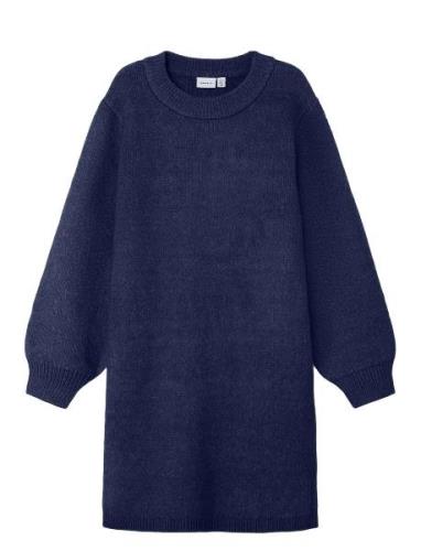 Nkfomarian Ls Knit Dress Blue Name It