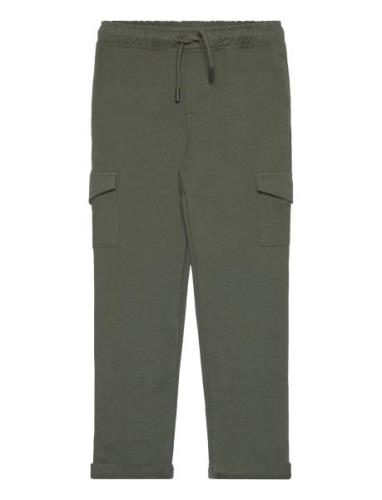 Cotton Jogger Cargo Trousers Green Mango