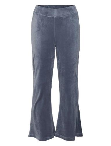 Vmathena Velvet Hw Flare Pant Jrs Girl Blue Vero Moda Girl