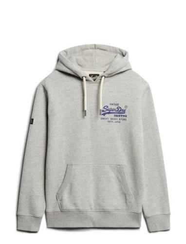 Classic Vl Graphic Hoodie Grey Superdry