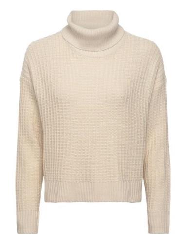 Vmomega Ls Rollneck Pullover Boo Cream Vero Moda