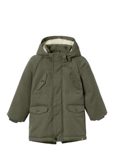 Nmmgodo Padded Long Jacket Lil Khaki Lil'Atelier