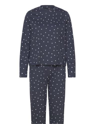 Pcnaya Ls Nightwear Set Navy Pieces