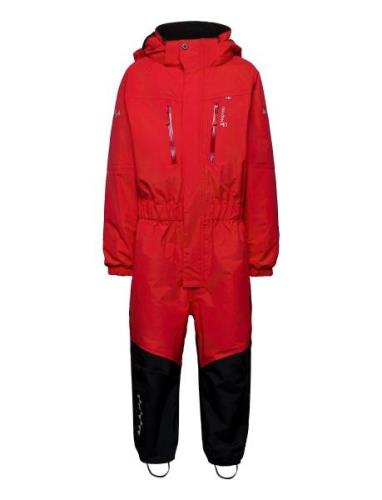 Penguin Snowsuit Kids Love 104 Red ISBJÖRN Of Sweden