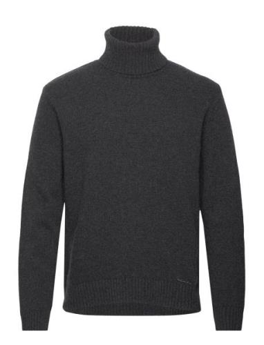 M. Lambswool Knit Turtle Grey HOLZWEILER