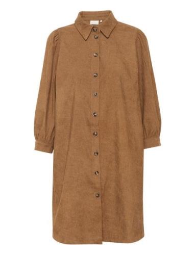 Kaeve Corduroy Dress Brown Kaffe