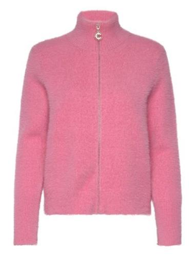 Fluffy Knit Cardigan Pink Coster Copenhagen