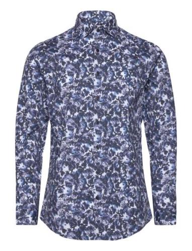 Aop Leaf Shirt L/S Navy Lindbergh