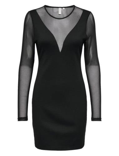 Onlbecki Ls Mix Bodycondress Wvn Black ONLY