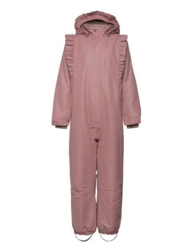 Snowsuit W. Frills Pink En Fant