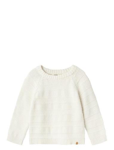 Nmmlarson Ls Knit Lil White Lil'Atelier