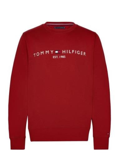 Tommy Logo Sweatshirt Red Tommy Hilfiger