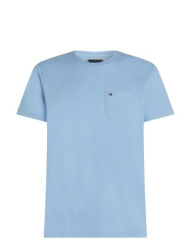 Essential Solid Pocket Tee Blue Tommy Hilfiger