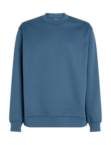 Logo Tape Crew Neck Blue Calvin Klein Jeans