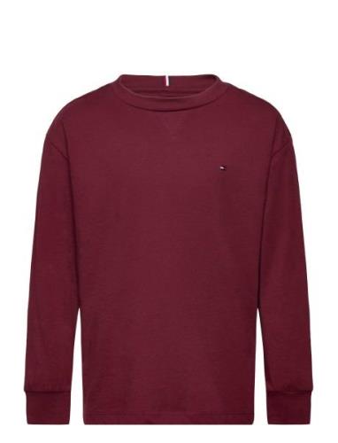 Essential Tee L/S Burgundy Tommy Hilfiger