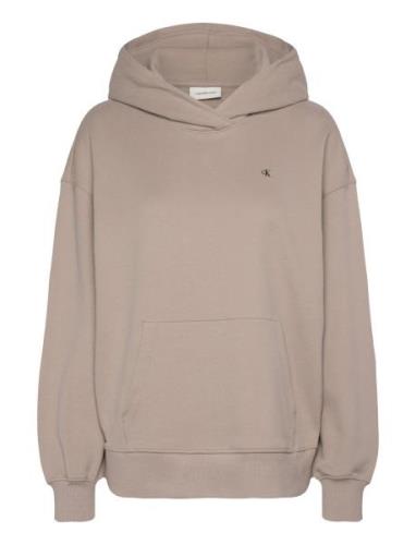 Stamp Back Graphic Hoodie Beige Calvin Klein Jeans