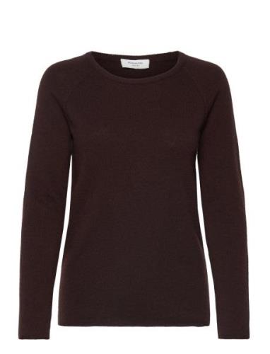 Rwlaica Ls O-Neck Raglan Pullover Brown Rosemunde