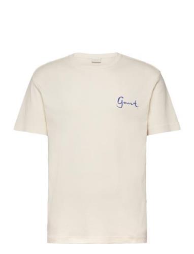 Seasonal Graphic Tshirt Cream GANT