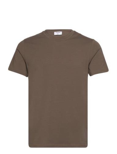 Stretch Cotton Tee Brown Filippa K