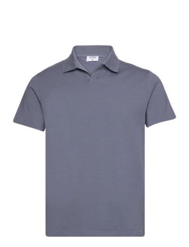 Stretch Cotton Polo T-Shirt Blue Filippa K