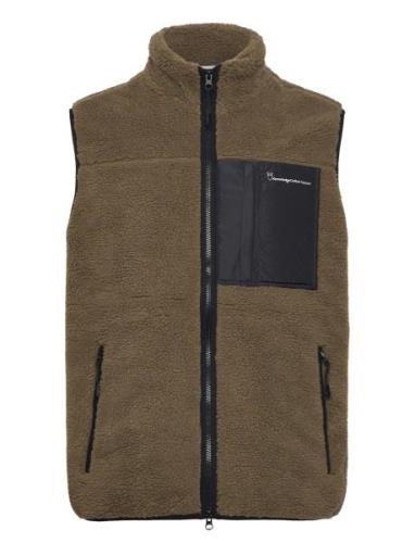 Teddy Fleece Vest - Grs/Vegan Khaki Knowledge Cotton Apparel