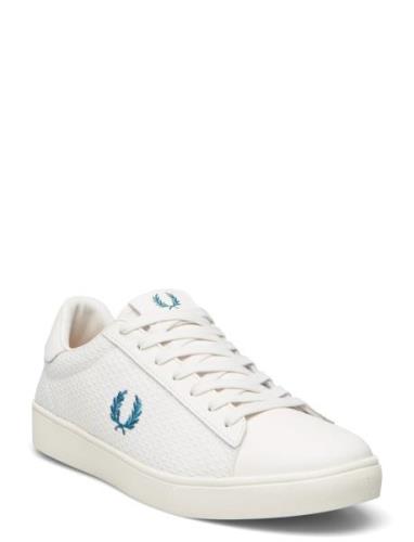 Spencer Mesh/Lthr White Fred Perry