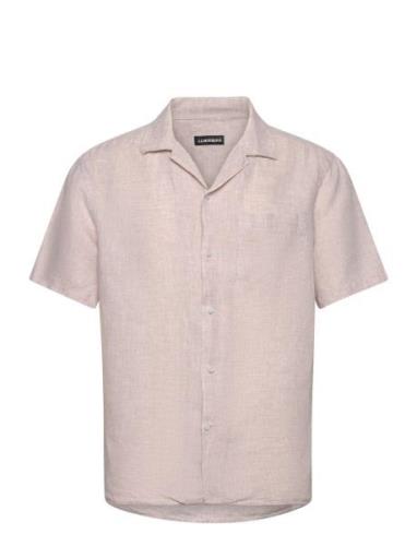 Elio Linen Melange Shirt Beige J. Lindeberg