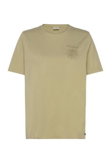 Washed With Chest Artwork Relaxed Fit T-Shirt Khaki Scotch & Soda