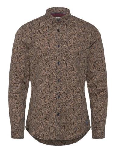 Ditsy Aop Shirt Brown Scotch & Soda