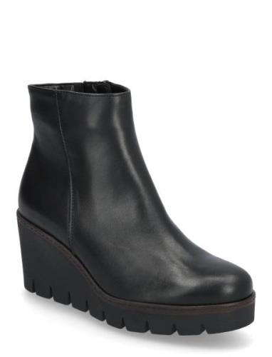 Wedge Ankle Boot Black Gabor