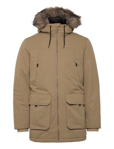 Jjeconstruct Faux Fur Parka Sn Beige Jack & J S