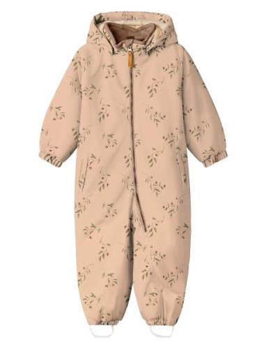 Nmflasnow10 Suit Aop 1Fo Lil Beige Lil'Atelier