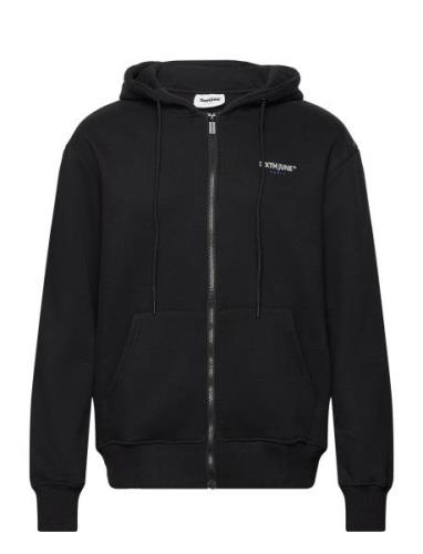 Essentiel Bit Ls Zip Up Hoo Black SIXTH JUNE