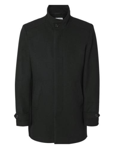 Slhnew Reuben Coat Noos Black Selected Homme