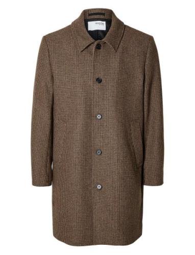 Slharchive Car Coat Noos Brown Selected Homme