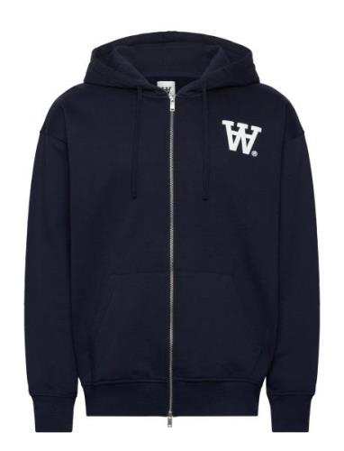 Wwmya Not To Be Trusted Hoodie Gots Navy Double A By Wood Wood