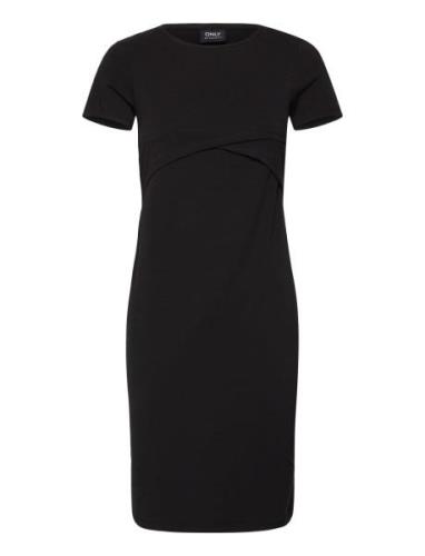 Olmadelie S/S O-Neck Dress Jrs Black Only Maternity