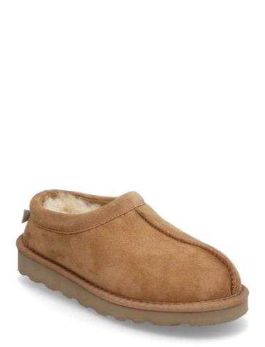 Rhbrisbane Shearling Band Slippers Beige Rosemunde