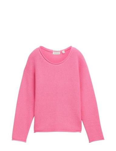 Knitted Pullover Pink Tom Tailor